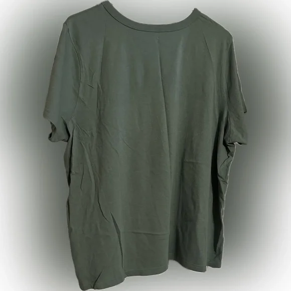 Old Navy Artistic Floral Green/Orange Short Sleeve Casual Tee -XXL, NWT - Picture 2 of 4